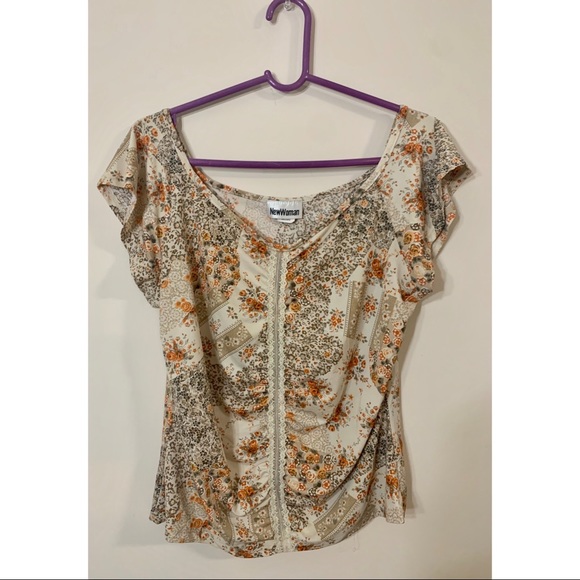 New Woman Vintage Floral Top - Picture 1 of 6